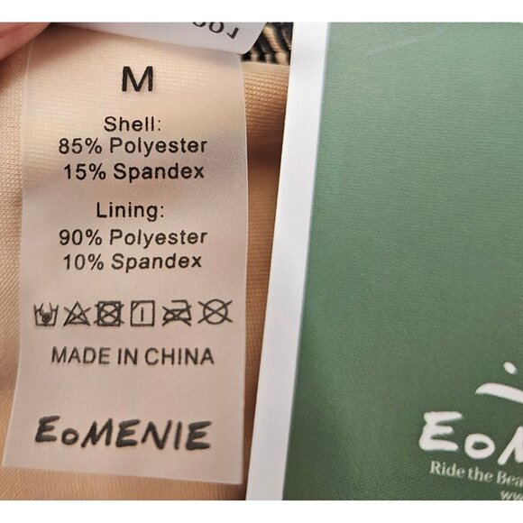 Eomenie Womens Med Push Up Wrap Tummy Control One-Piece Swimsuit Tropical Print - Picture 12 of 13